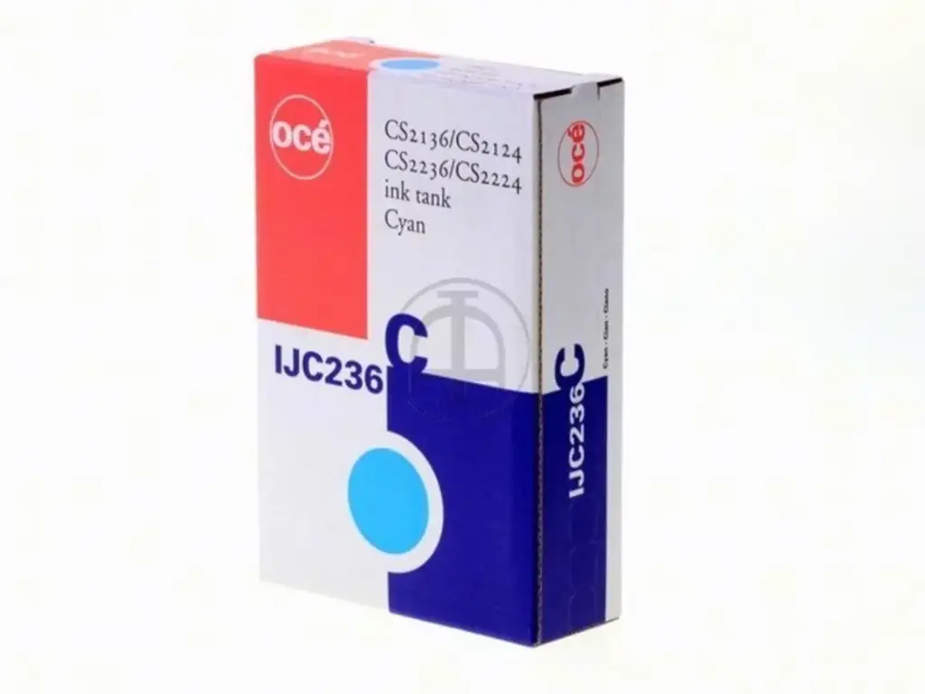 Cartouche D'encre OCE IJC236C Cyan Pour Traceur CS2124 , CS2136 , CS2224 , CS2236 , CS2424 , CS2436 