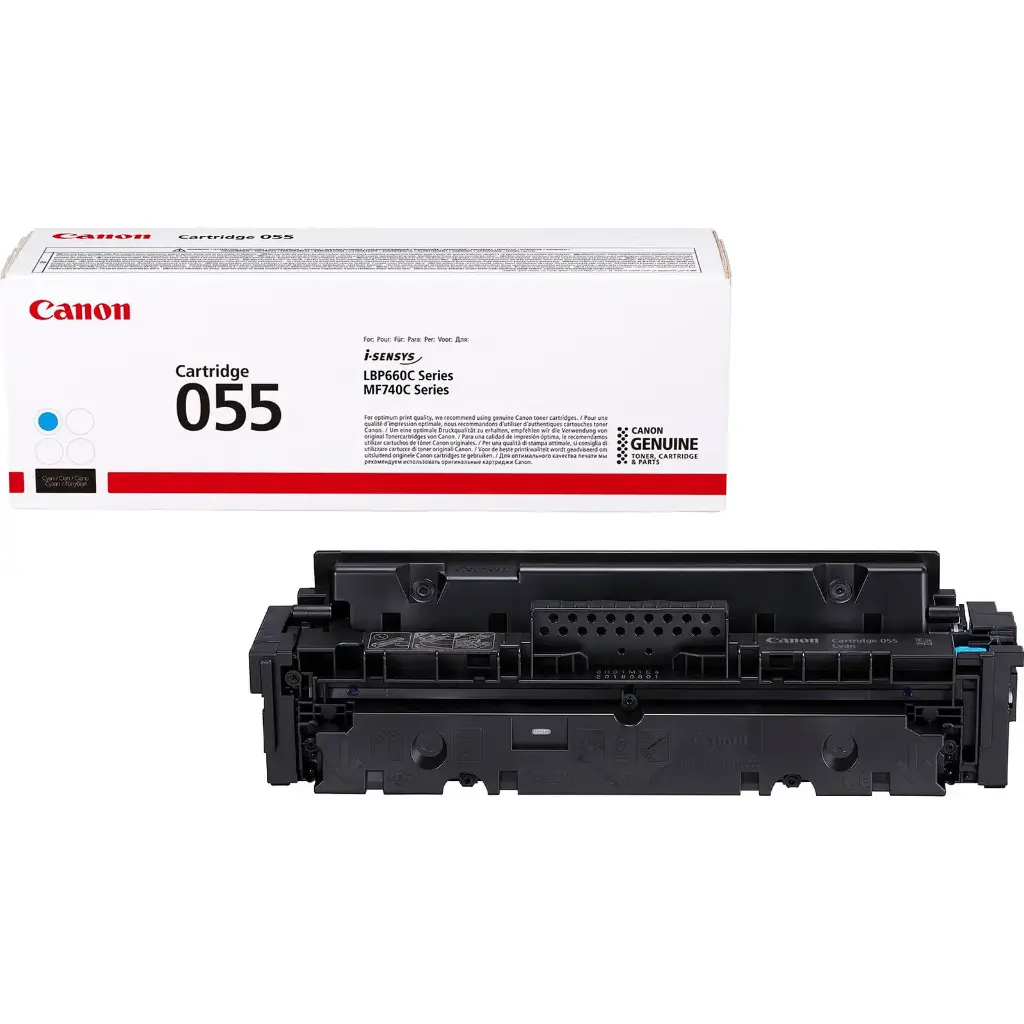Toner CANON 055 Cyan Pour Imprimantes i-SENSYS MF744Cdw MF742Cdw LBP663Cdw LBP664Cx MF746Cx  