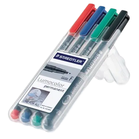 Marqueur Permanent STAEDTLER F Jeu de Multi-Couleurs