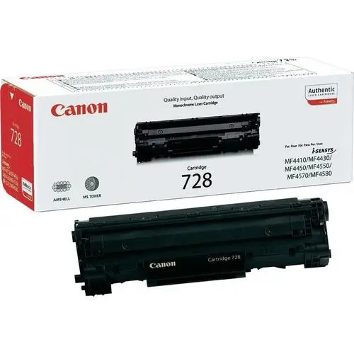 Toner CANON 728 Noir Pour Imprimantes iSensys MF 44xx  