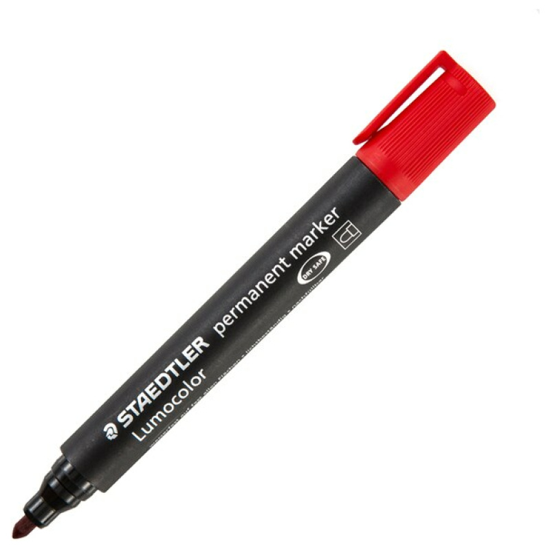 Marqueur Permanent STAEDTLER Lumocolor 352 Rond Rouge