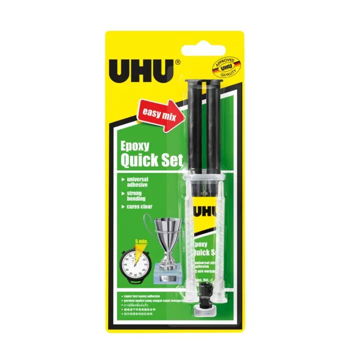 Colle Tube UHU Epoxy Quick Set 14ml sous Blister