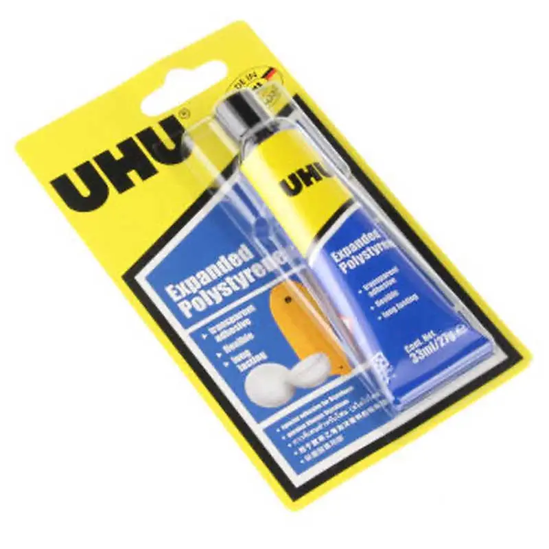 Colle Tube UHU Expanded Polystyrène HHR 33ml 27g sous Blister