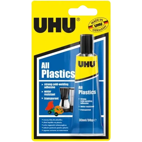 Colle Tube UHU All Plastics HHR 33ml sous Blister
