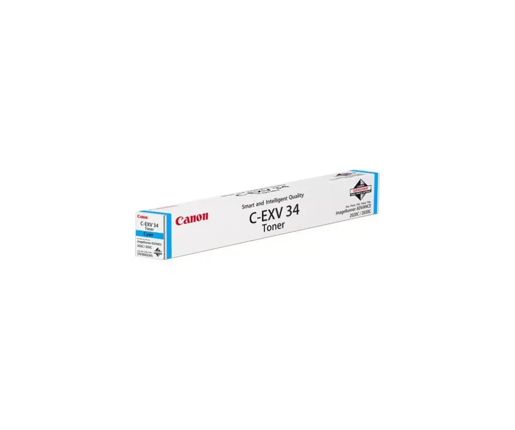 Toner CANON C-EXV34 Cyan Pour Imprimantes IR-C2020 C2030 C2230 C2025 C2225 C2220 