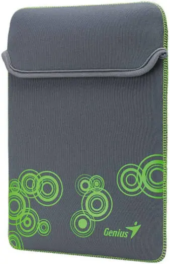 Sacoche GENIUS GS-1001 Waterproof pour Tablettes 10" Gris/Vert