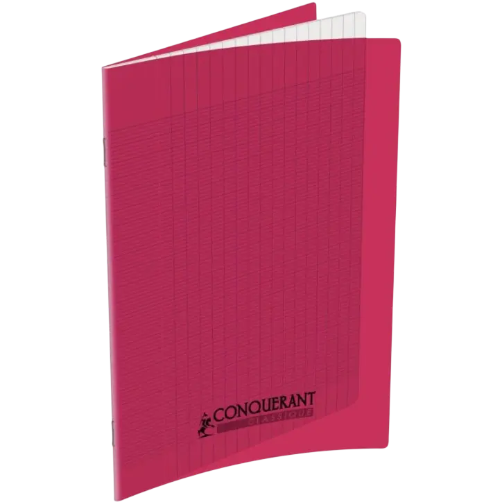 Cahier Pique CONQUERANT Séyès 96 Pages A4 90g Couverture en PP Rose