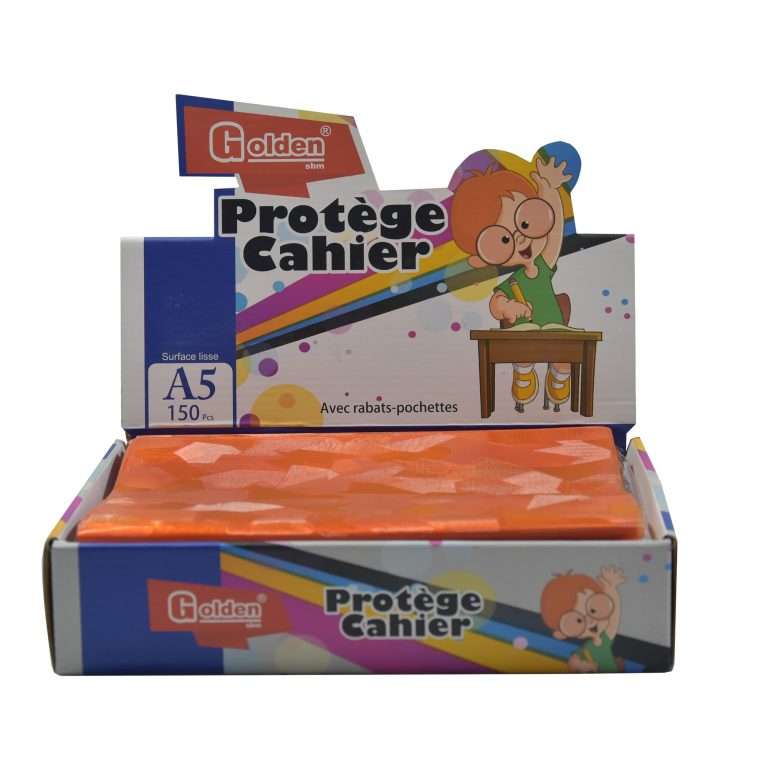 Protège Cahier GOLDEN A5 PF Orange
