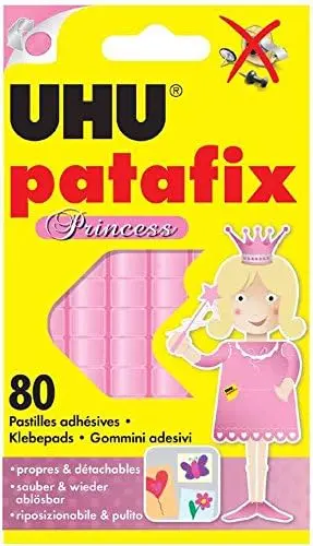 Colle UHU Patafix Princess 80 Pastilles