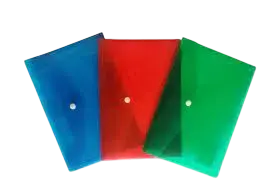 Pochette Enveloppe à Bouton en PP C5 Multi-Couleurs