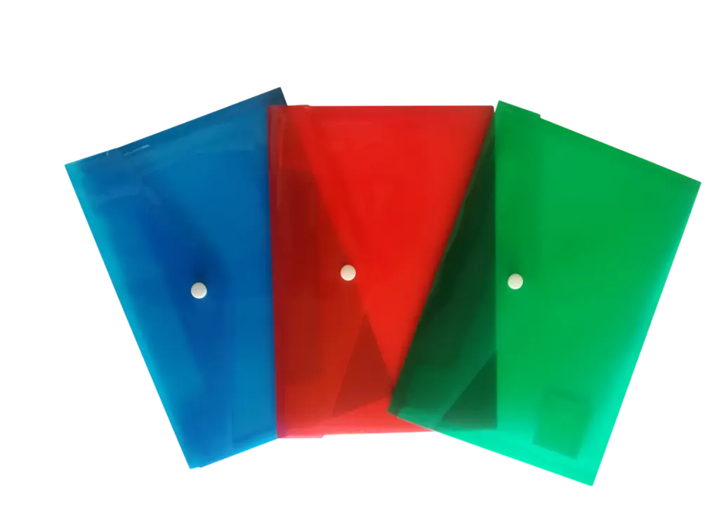 Pochette Enveloppe à Bouton en PP C4 Multi-Couleurs 