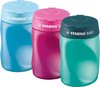 Taille Crayon STABILO Easy Start 2Trous avec Réservoir en Plastique Multi-Couleurs