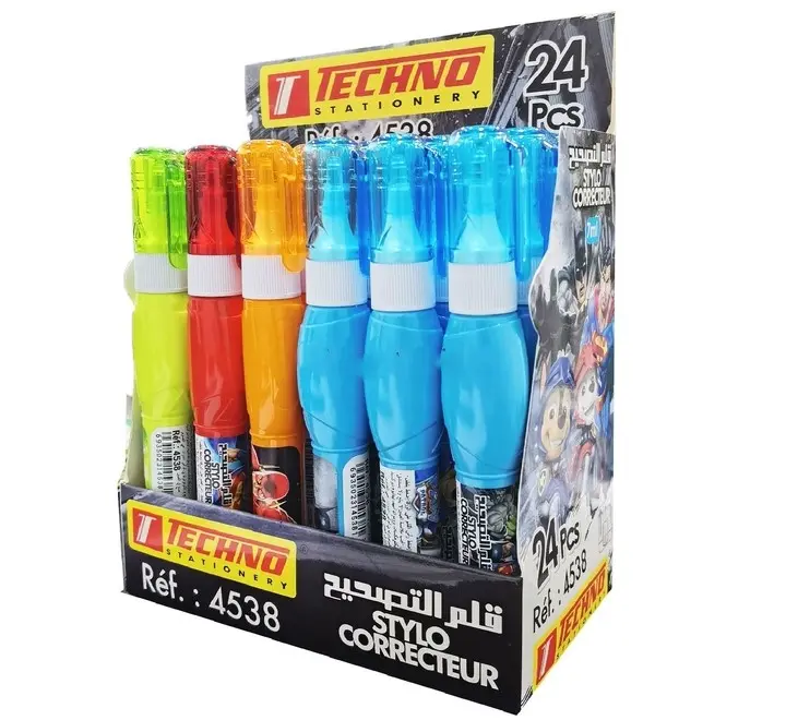 Stylo Correcteur TECHNO 7ml à Tête Métallique