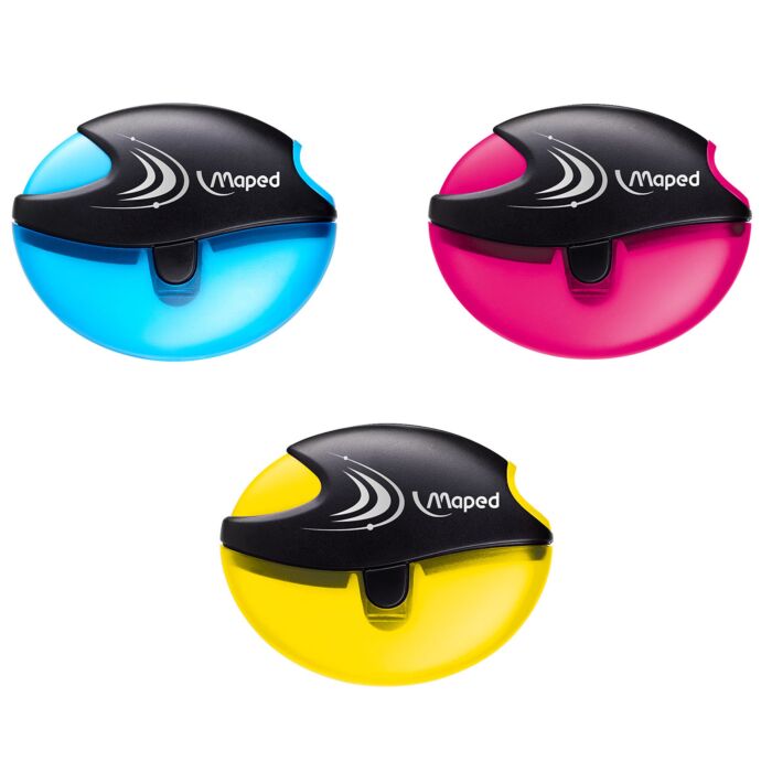 Taille Crayon Ecolier MAPED Galactic 1Trous avec Réservoir en Plastique Multi-Couleurs