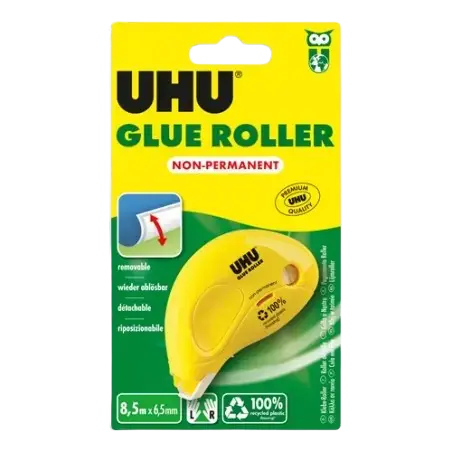 Colle UHU Glue Roller Non Permanent
