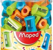 Taille Crayon Ecolier MAPED Vivo 1Trous sans Réservoir en Plastique Multi-Couleurs
