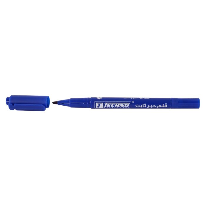 Marqueur TECHNO Double Tête Pour CD/DVD Bleu