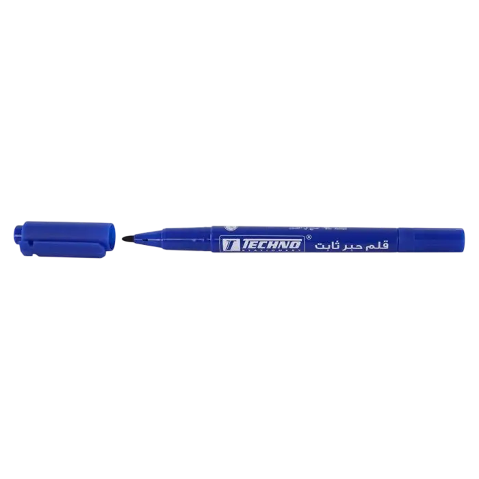 Marqueur TECHNO Double Tête Pour CD/DVD Bleu