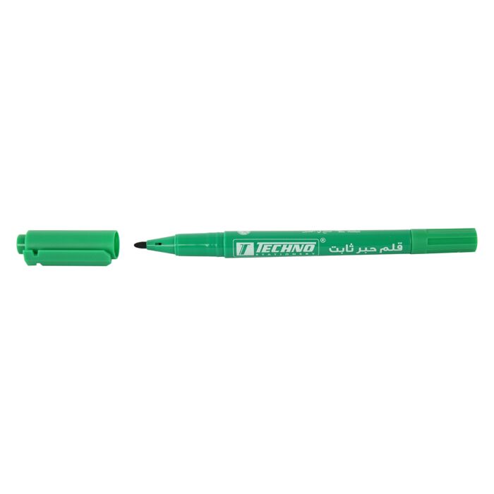 Marqueur TECHNO Double Tête pour CD/DVD Vert