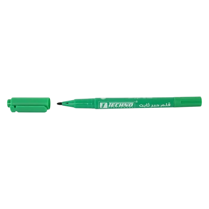 Marqueur TECHNO Double Tête pour CD/DVD Vert