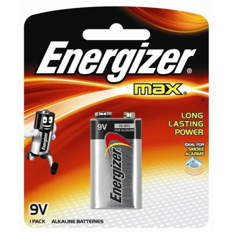 Pile ENERGIZER Max Alcaline 9V