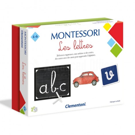 Jeu éducatif CLEMENTONI Montessori Les lettres 4-6 ans