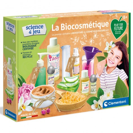 Jeu éducatif CLEMENTONI Science et Jeu  La Bio Cosmétique Expériences Scientifiques Amusantes  8+ ans