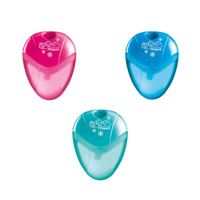Taille Crayon Ecolier MAPED i-Gloo 1Trous avec Réservoir en Plastique Multi-Couleurs