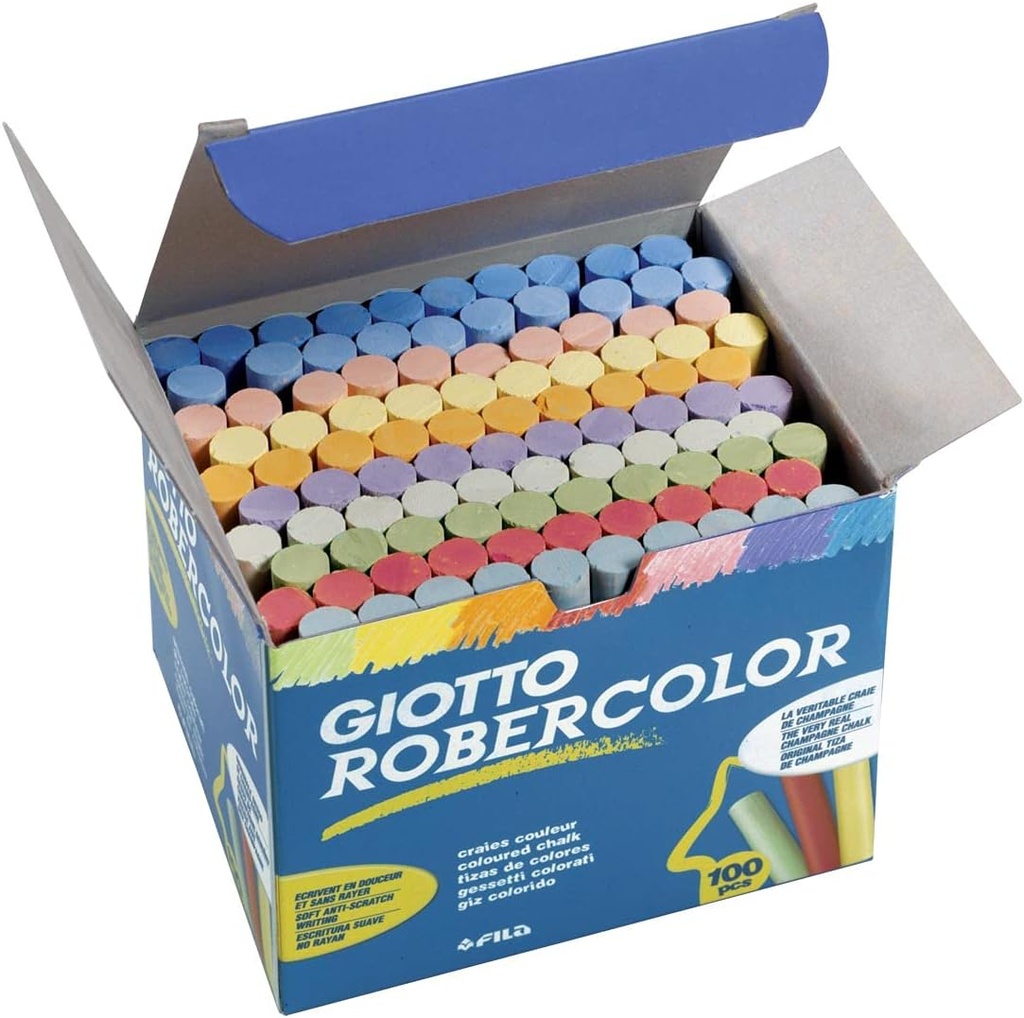 Boite De 100 Craie Couleur GIOTO ROBERCOLOR