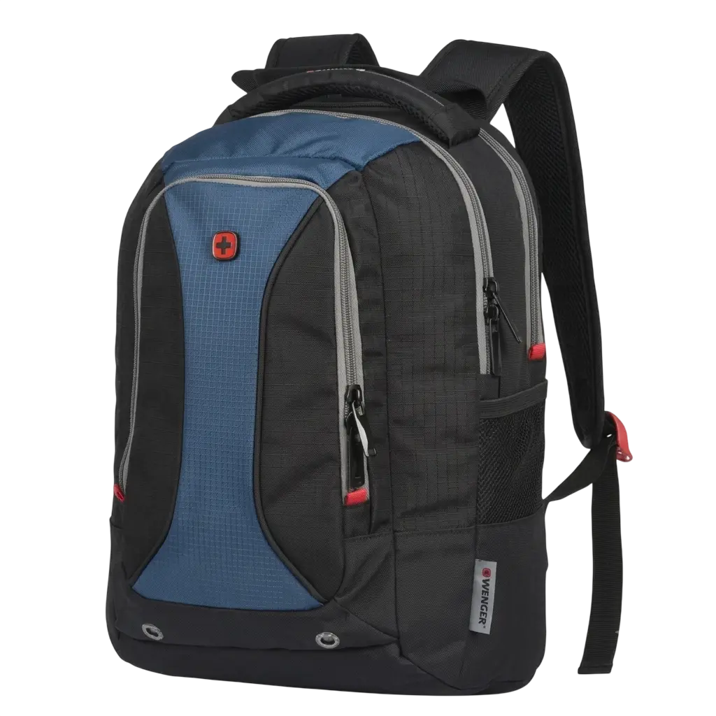 Sac à Dos Porte PC SWISSGEAR-WENGER AirRunner Essential 14" Noir et Blue