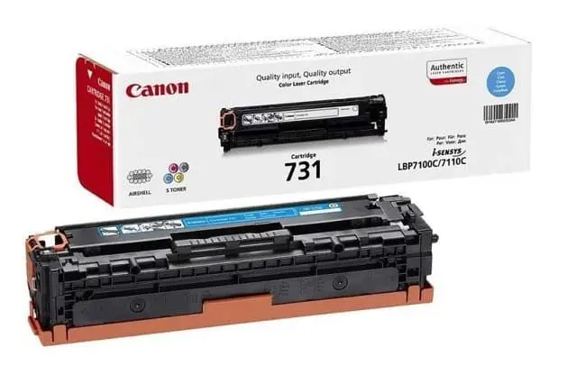 Toner CANON 731 Cyan Pour Imprimantes LBP7100 7110 MF8230 8280 