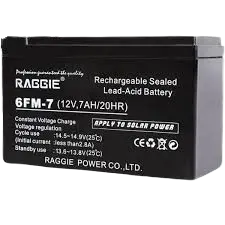 Batterie Pour Onduleur RAGGIE 12V 7Ah 20HR