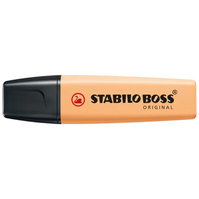 Marqueur Fluorescent STABILO Boss Original en Biseau Abricot
