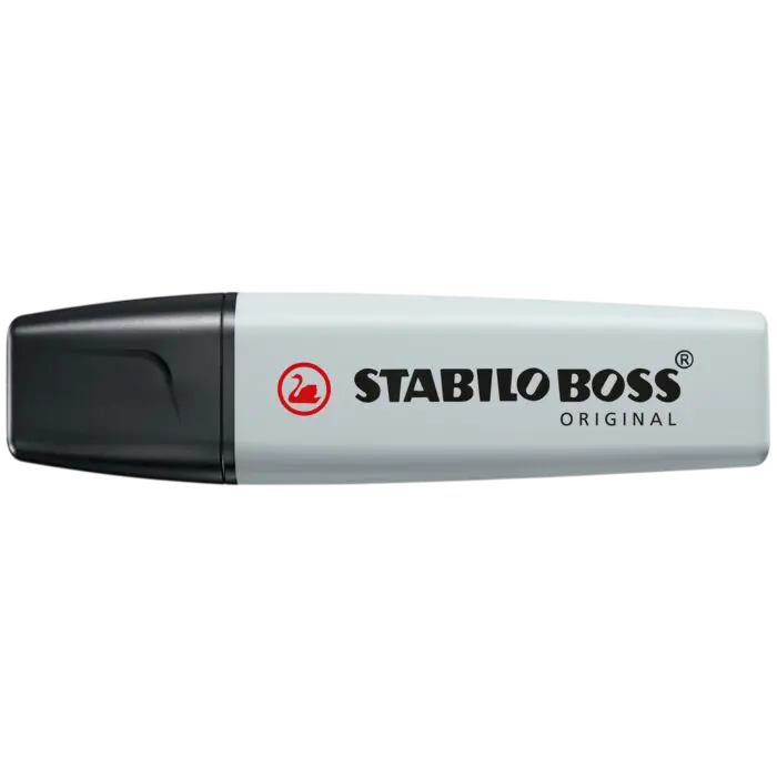 Marqueur Fluorescent STABILO Boss Original en Biseau Poudre de Gris