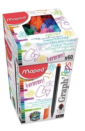Stylo Feutre MAPED Graph'Peps Triangulaire Multi-Couleurs