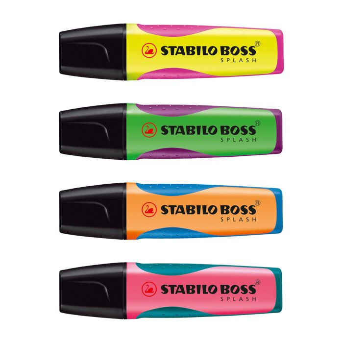Marqueur Fluorescent STABILO SPLASH en Biseau Multi-Couleurs