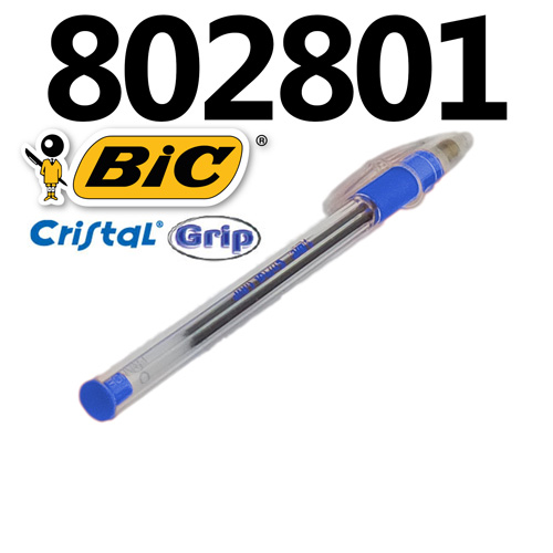 Stylo à Bille BIC Cristal Grip Bleu