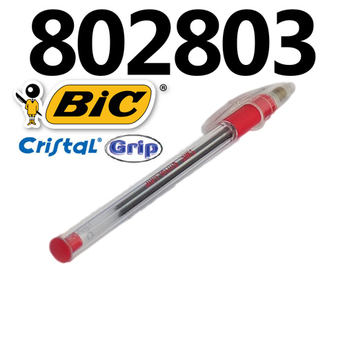 Stylo à Bille BIC Cristal Grip Rouge