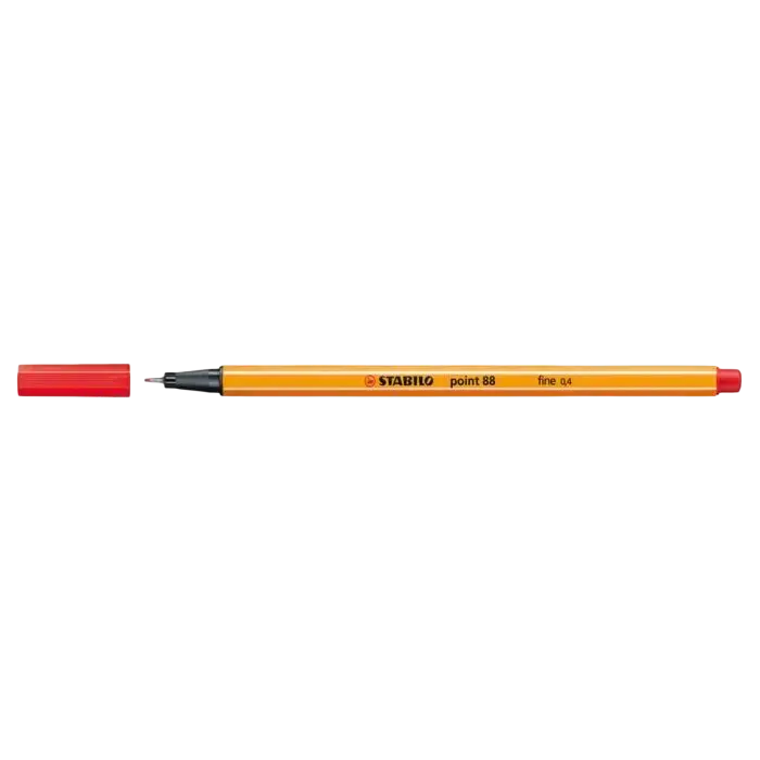 Stylo STABILO Point 88 Fine Rouge