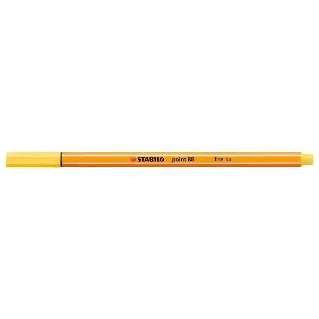 Stylo STABILO Point 88 Fine Jaune