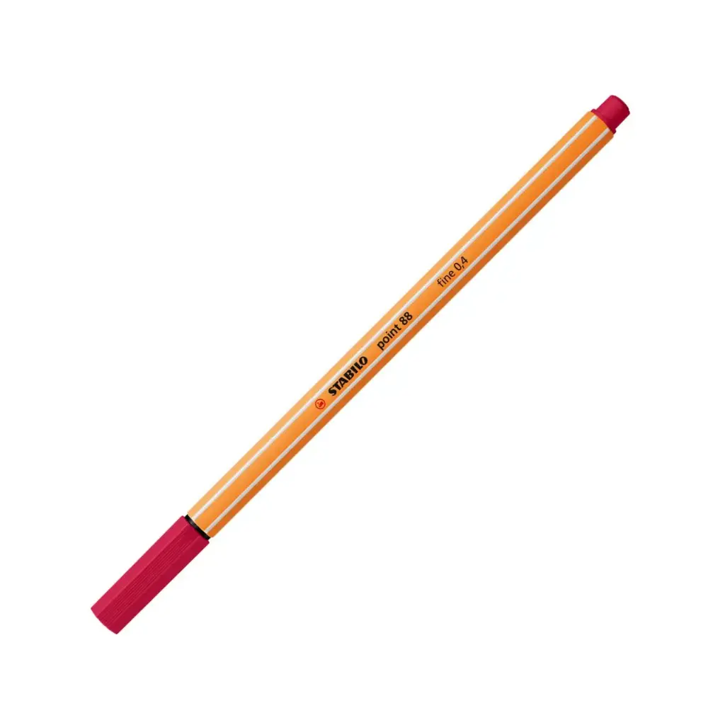 Stylo STABILO Point 88 Fine Bordeaux