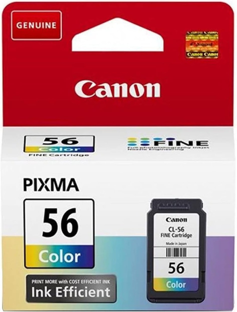 Cartouche D'encre CANON CL-56 Couleur Pour Imprimantes Pixma Efficiency E414 E474