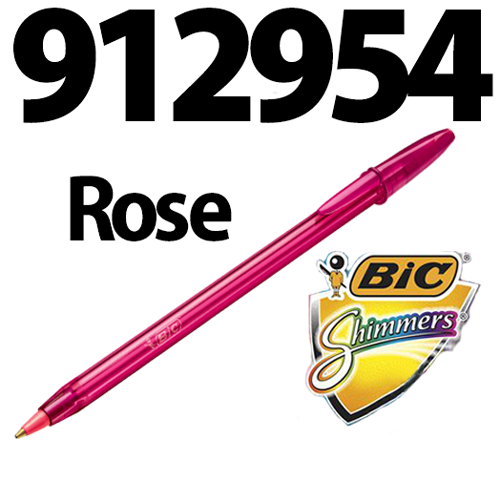 Stylo à Bille BIC Shimmers 1.2mm Rose
