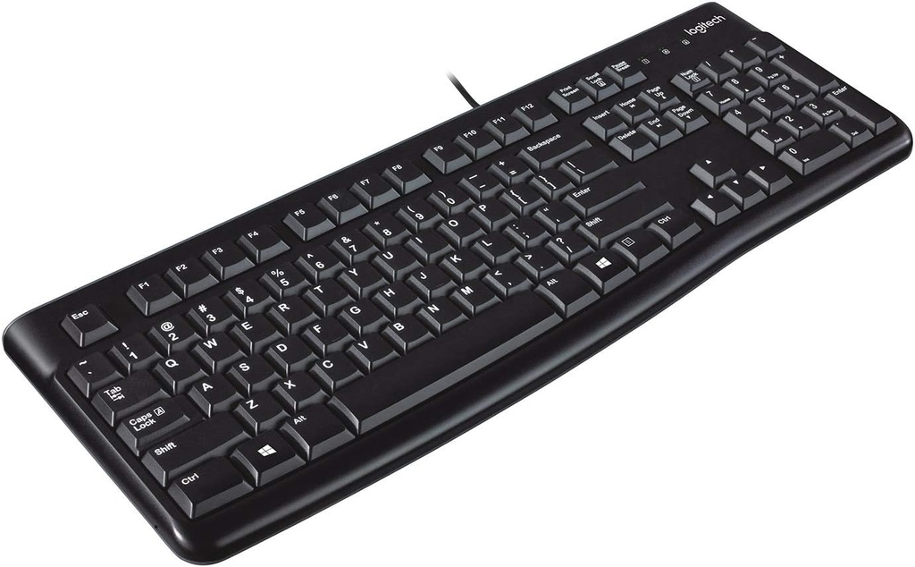 Clavier LOGITECH Media k120 Azerty Gaming Barre d’Espacement Incurvée USB Noir