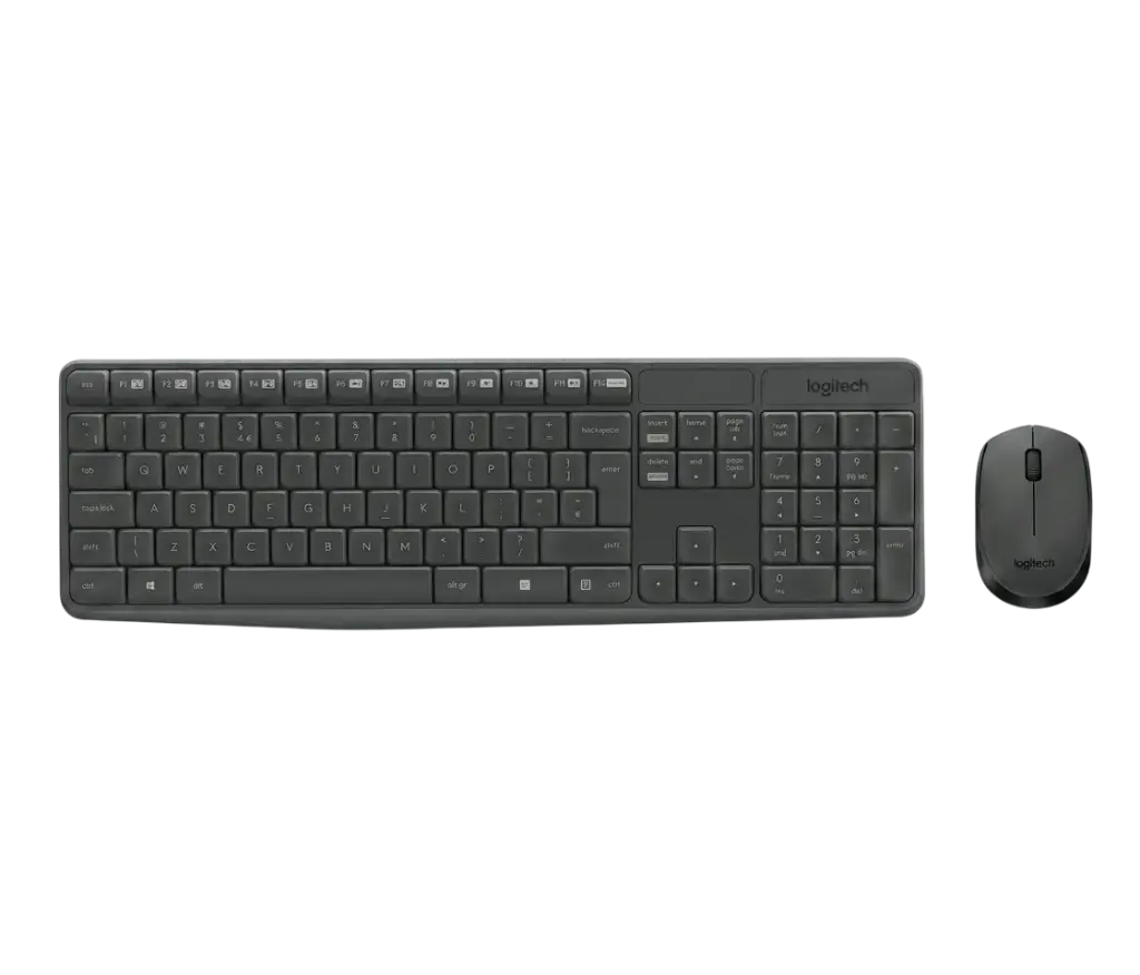 Kit Clavier Souris Sans Fil LOGITECH MK235 AZERTY Noir