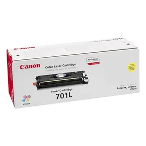 Toner CANON 701L Yellow Pour Imprimantes LBP-5200/MF-8180