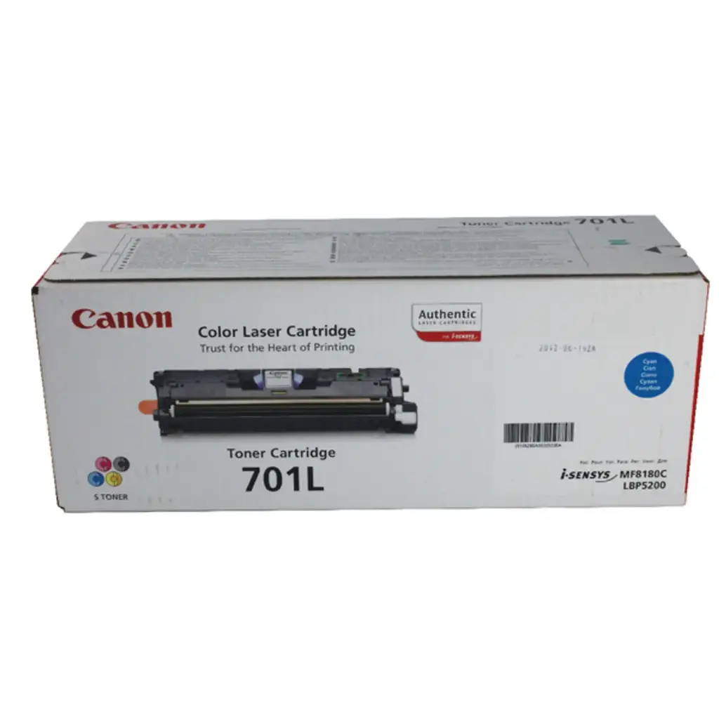 Toner CANON 701L Cyan Pour Imprimantes LBP-5200 MF-8180 