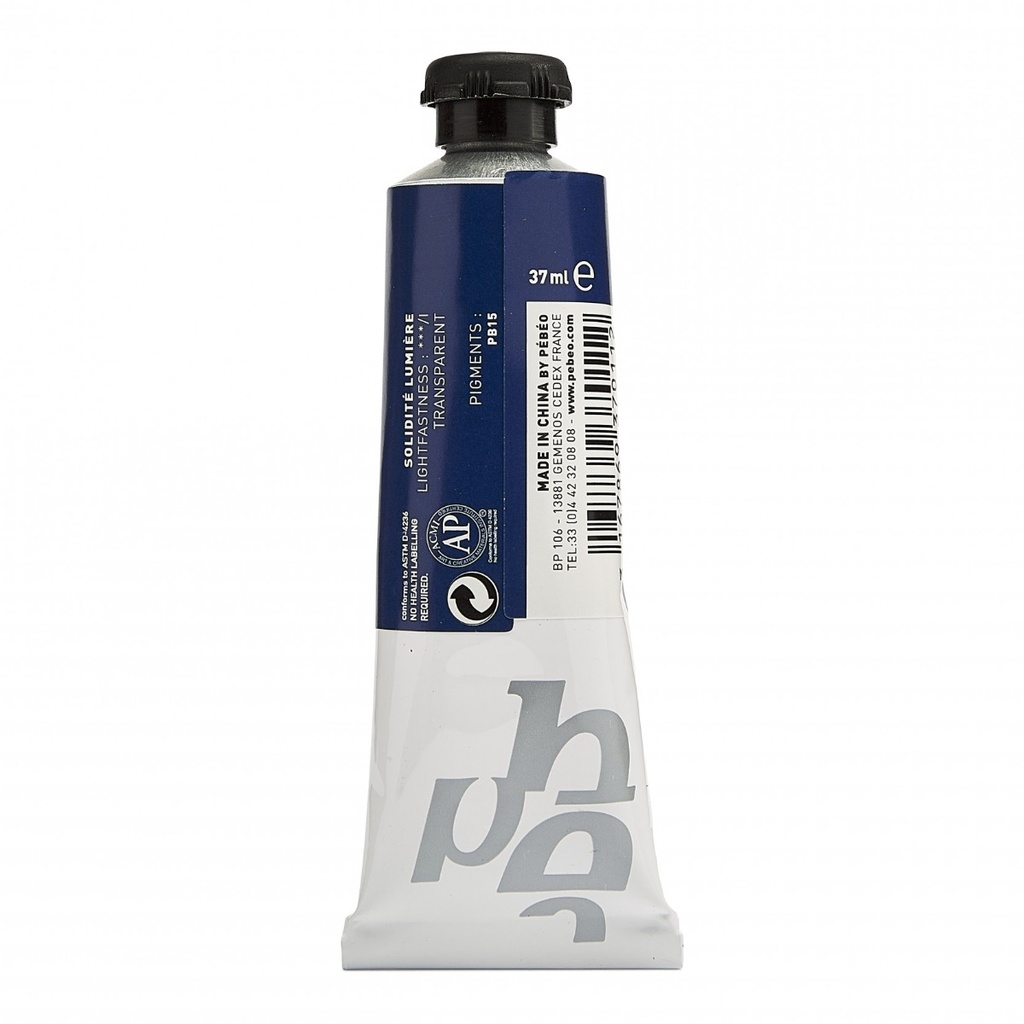 Tube peinture à huile PEBEO Fine Xl 37 ml Bleu Phtalo Primaire