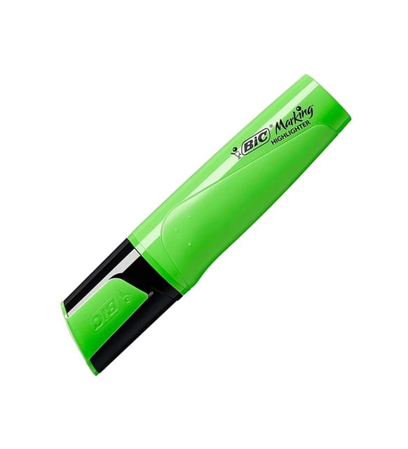 Marqueur Fluorescent BIC en Biseau Ultra-Fluorescent Vert