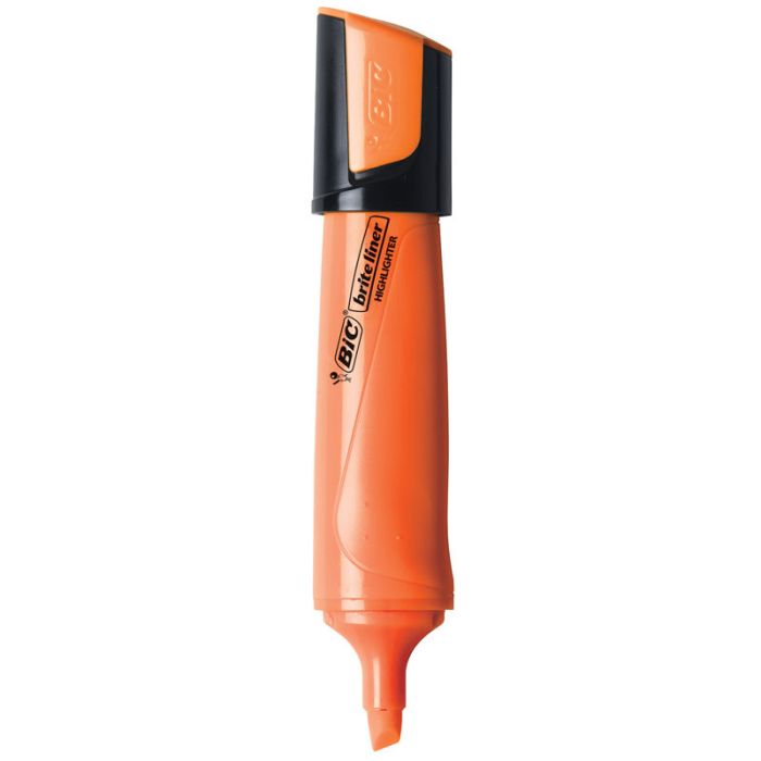 Marqueur Fluorescent BIC en Biseau Ultra-Fluorescent Orange